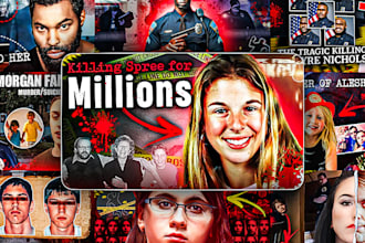 design true crime thumbnails