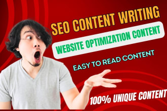 do seo content writing, blog post writing and website writing