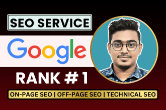 do complete monthly SEO service for website google 1st page ranking