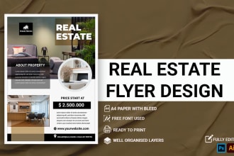 do stunning real estate, medical ads, home care, awesome travel flyer in 2 hours