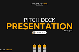 design pitch deck and presentations in powerpoint and google slides
