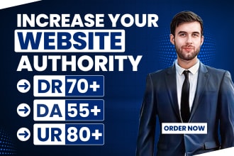 increase domain rating ahrefs DR domain authority da tf with SEO backlinks