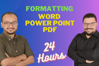 format your ms word PDF PPT file