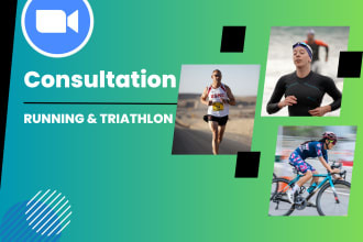 meet over zoom to consult on your running or triathlon training