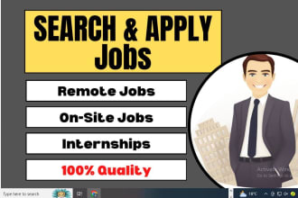 do a unique search and apply for remote jobs, onsite or online job application