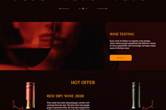 make UI UX design, landing page