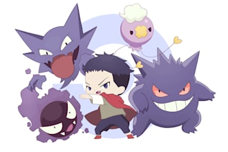draw you as chibi pokemon trainer