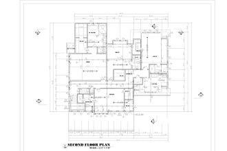 draw architect, 2d floor plan and commercial architecture blueprints in autocad