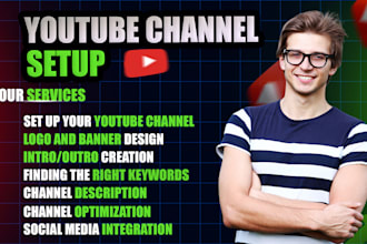 create and setup youtube channel