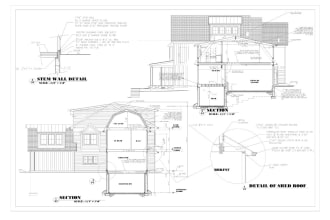 draw house plans, architectural drawings, 2d floor plan blueprints in autocad