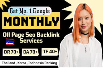 gaming monthly off page seo backlink service for top ranking in thailand, korea