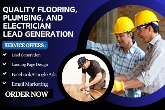 generate hot flooring leads plumbing leads electrician leads contarctor leads
