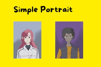 make simple portrait drawing