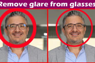 remove eye glare and reflection from glasses in photoshop