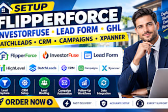 flipperforce investorfuse lead form ghl  batchleads crm follow up boss boomtown
