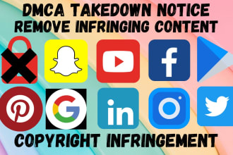 send dmca takedown notice to google,twitter,reddit,facebook,youtube,shopify,etsy
