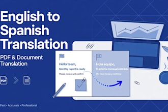 translate your PDF or document from english to spanish