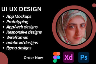 design UI UX for mobile app or website, landing page, splash screen in figma