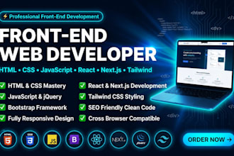 be your front end developer