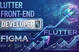 design modern flutter app UI UX with stunning mobile frontend