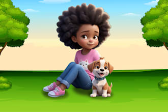 draw american african children picture book illustration