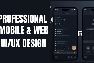 do mobile app ui ux design and website ui ux design on figma