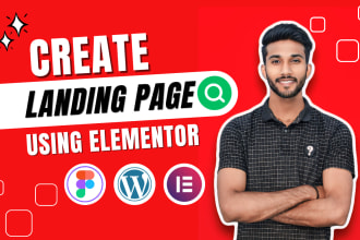 create a landing page figma to wordpress or a full responsive squeeze page