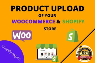 upload products in shopify , woocommerce, bigcommerce and wix store using python