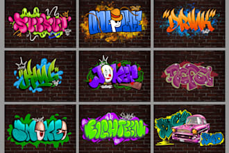 design awesome graffiti text, graphic t shirts, and graffiti logo
