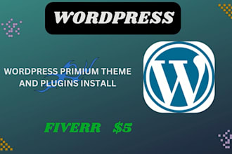 install any premium wordpress themes and plugins