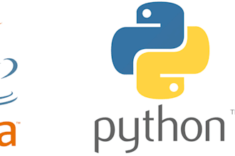 develop software using java, python