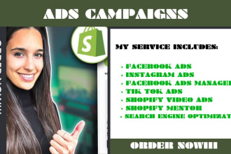 set up shopify ads campaign, facebook ad manager, shopify ads, tik tok ads