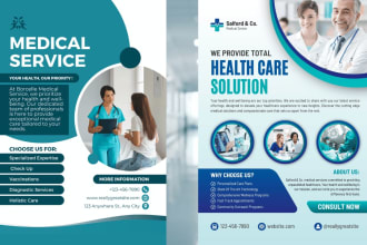 design medical health care home care flyer