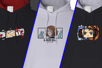 create an anime design for embroidery