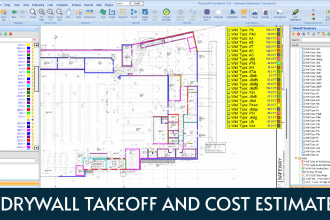 do drywall framing takeoff and cost estimate by planswift