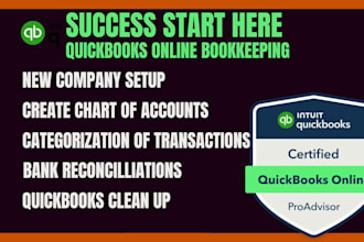 do quickbooks online bookkeeping,bank reconciliation, quickbooks clean up