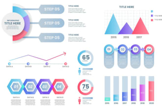 create professional business info graphic, flow process