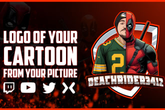 design creative gaming avatar , twitch, discord youtube, e sport  gaming logo