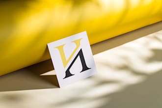 create minimalistic monogram design of your name or company