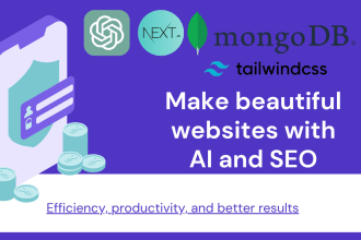 create fast websites with nextjs tailwindcss mongodb with ai integration and SEO