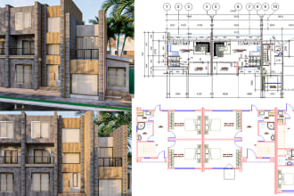architectural drafting services in autocad and revit