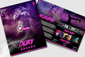 do professional artist epk, media kit, press kit, speaker one sheet