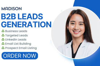 provide b2b leads generation and email list for any targeted industry