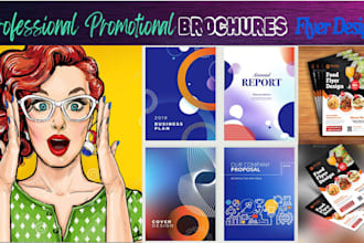 professional promotional brochures, commercial flyers design