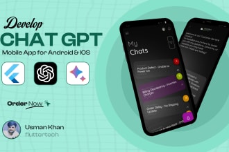 develop openai, dalle, chat gpt app for android and IOS