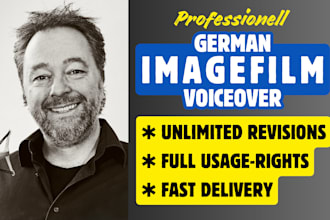 record a professional german voice over for your imagefilm