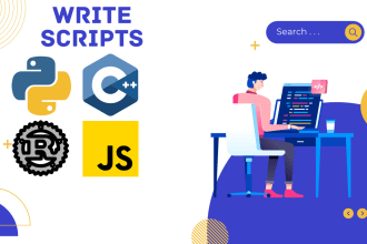 write efficient scripts for you in rust python cpp javascript