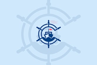 design transport, transportation, logistics, trucking and shipping logo
