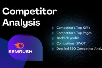 do market research and competitor analysis