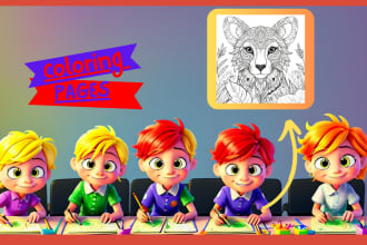 do coloring book pages for children and adults, KDP or etzy